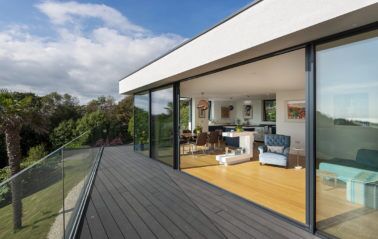 balcony sliding door design for first floor
