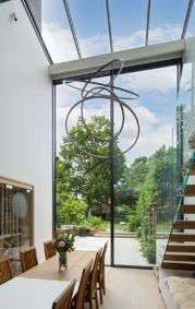 Internal glass balustrades for upper floors
