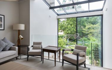 extension with glass roof